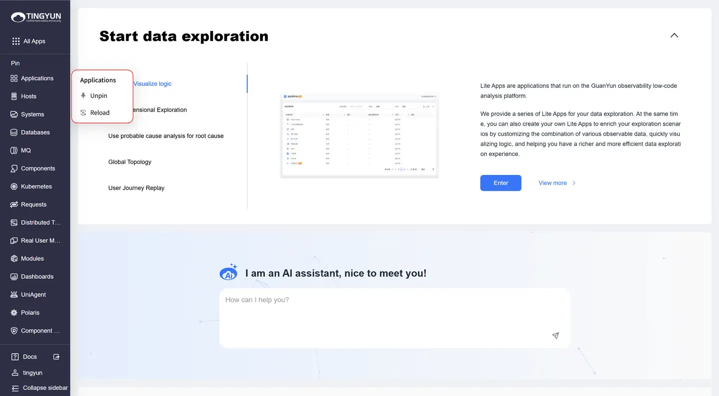 Lightweight Application Management